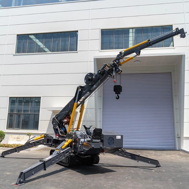 Heavy Equipment Crane - Мини-кран-паук: компактная электрическая гидравлическая машина с