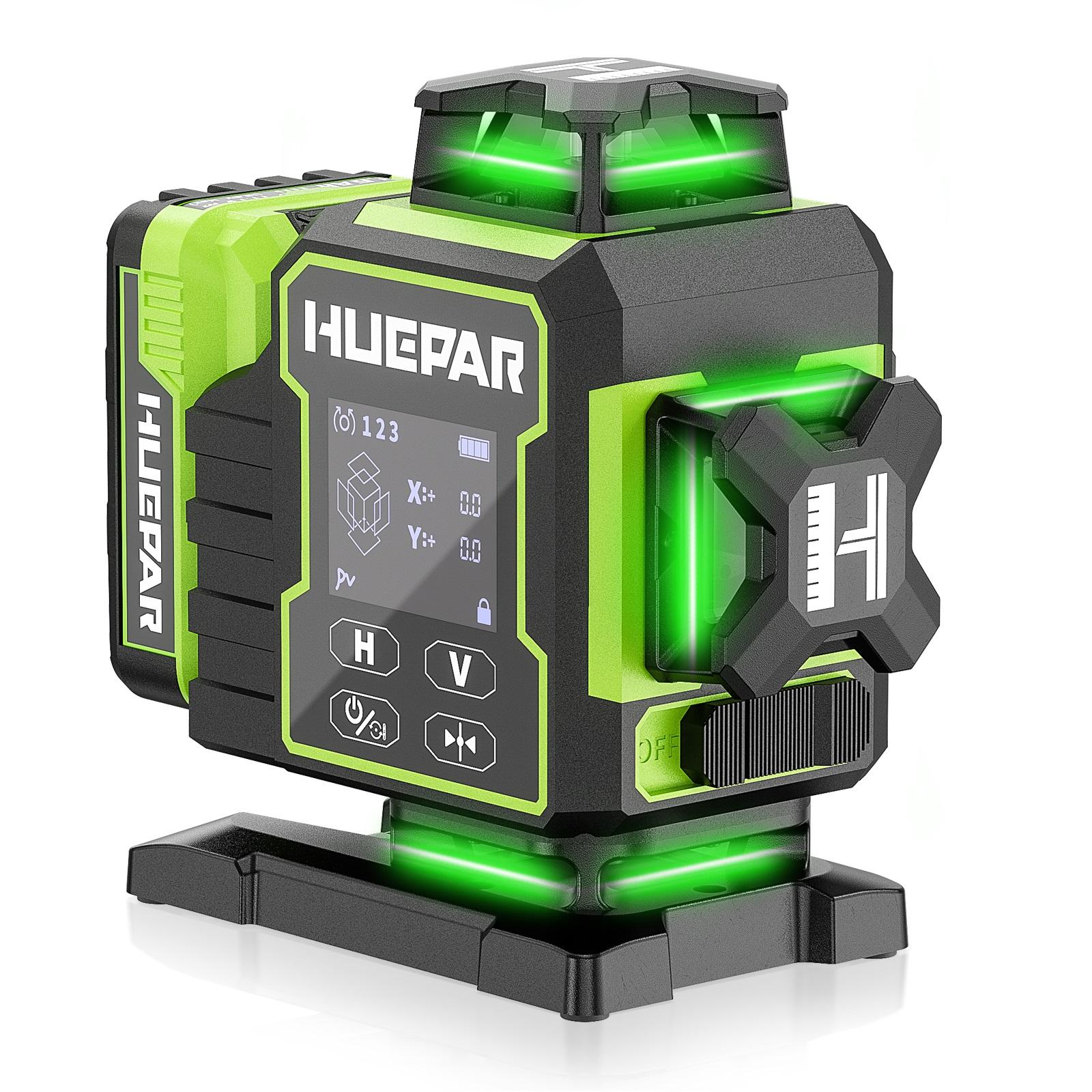 Лазерный нивелир Huepar W04CG  – обзор и цена Laser Level Rotary