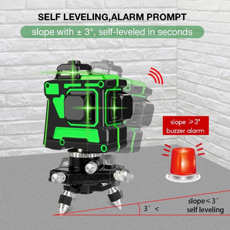 Лазерный нивелир ATV3d 12 лини – обзор и цена Laser Level Rotary