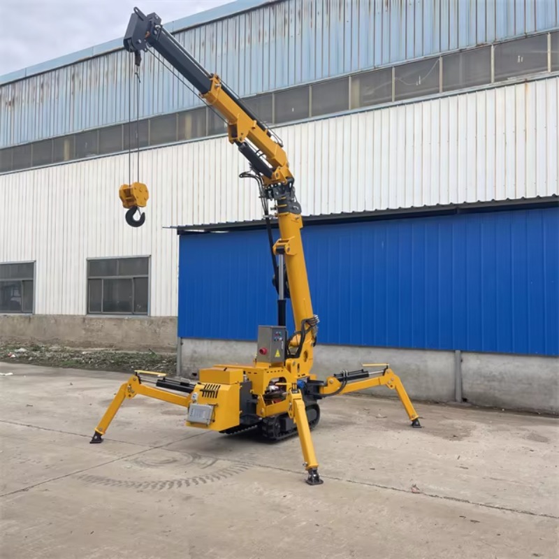 Компактный мини-кран-паук с ги – обзор и цена Heavy Equipment Crane