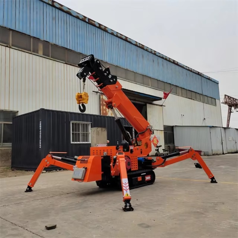 Компактный мини-кран-паук с ги – обзор и цена Heavy Equipment Crane