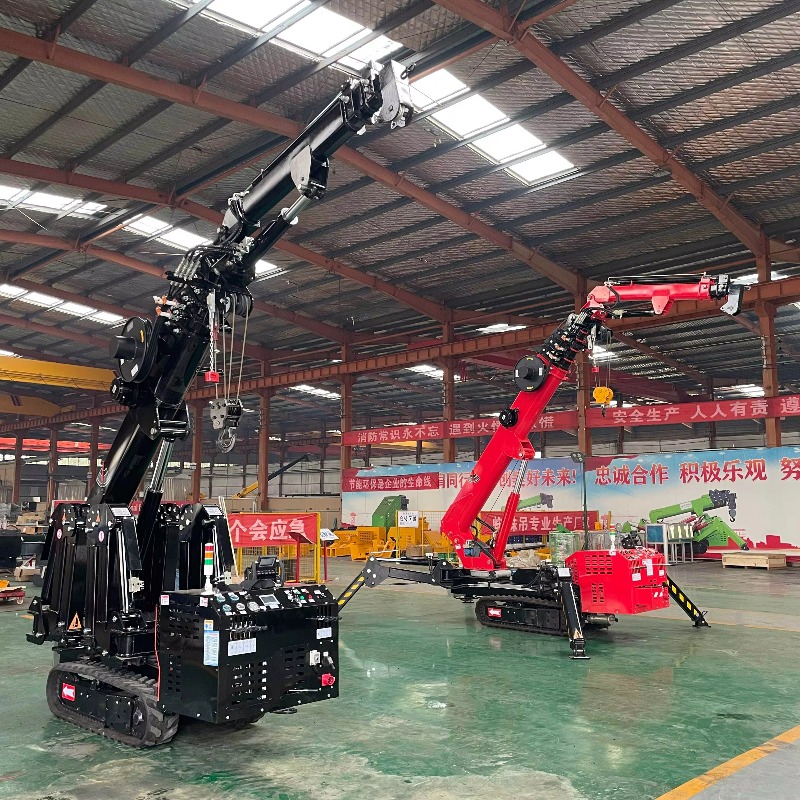 Компактный мини-кран-паук с ги – обзор и цена Heavy Equipment Crane