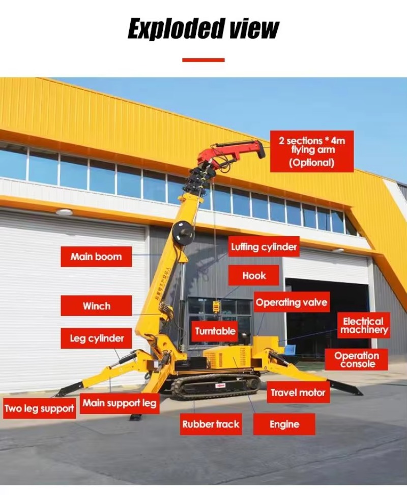8-тонный гидравлический мини-к – обзор и цена Heavy Equipment Crane